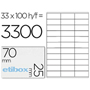 ETIBOX ETIQUETA ILC 70x25mm 33x100-PACK 119765